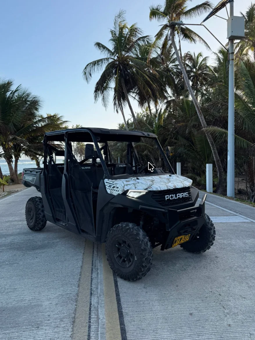 Mula Polaris 1000 con sonido 6 puestos